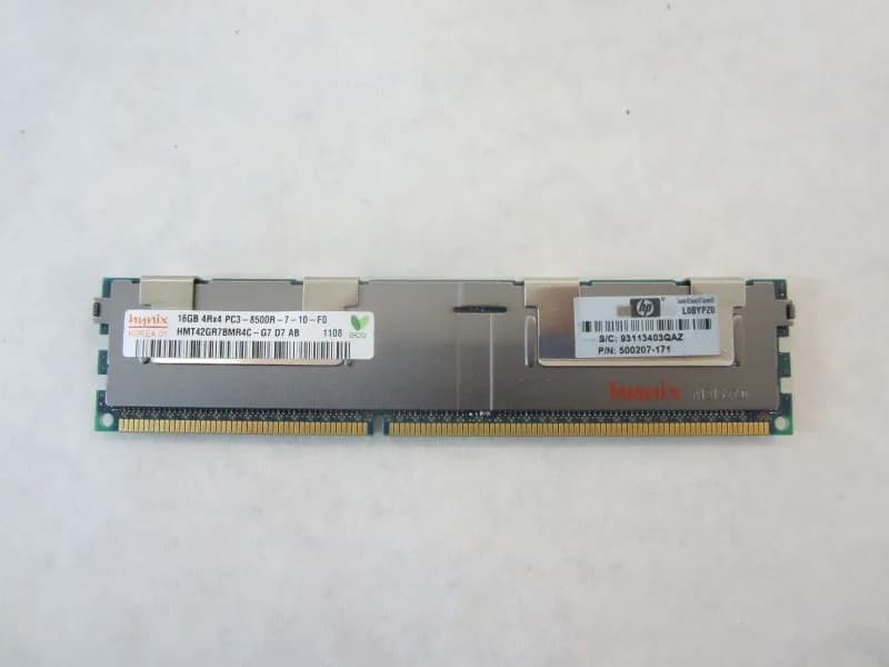 Модуль памяти 16GB (1x16Gb 4Rank) 4Rx4 PC3-8500R-7 Registered DIMM