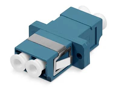 Проходной соединитель LC-LC duplex, SM(для одномодового кабеля), корпус пластмассовый