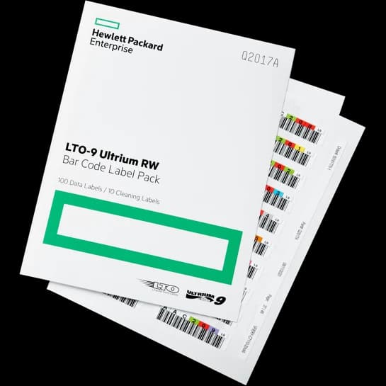 Комплект наклеек LTO-9 RW Bar Code Label Pack (100 data + 10 cleaning)