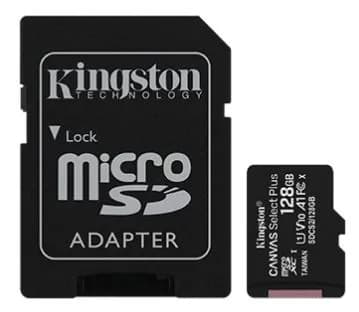 Карта памяти 128Gb microSDXC Kingston Canvas Select Plus Class 10 UHS-I U1 A1 (SDCS2/128GBSP)