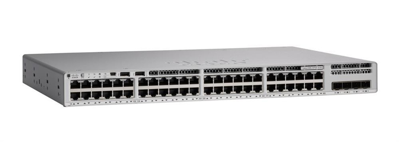 Коммутатор CISCO Catalyst 9200L 48-port full PoE+, 4x1Gb uplink, PS 1x1KW, Network Advantage, PoE+ 740W/1440W, C9200L-48P-4G-A