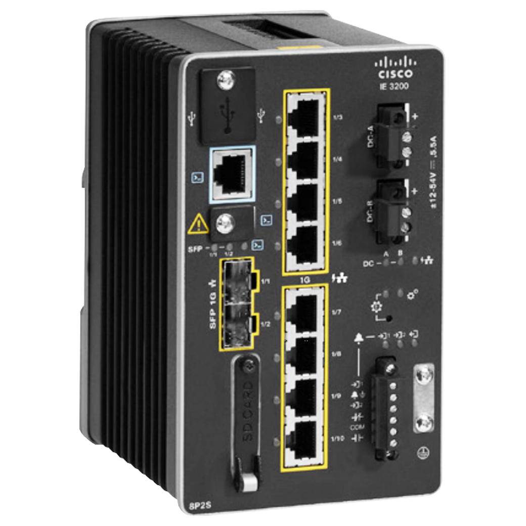 Коммутатор CISCO Catalyst IE3300 with 8 GE PoE+ and 2 GE SFP, Modular, Network Essentials