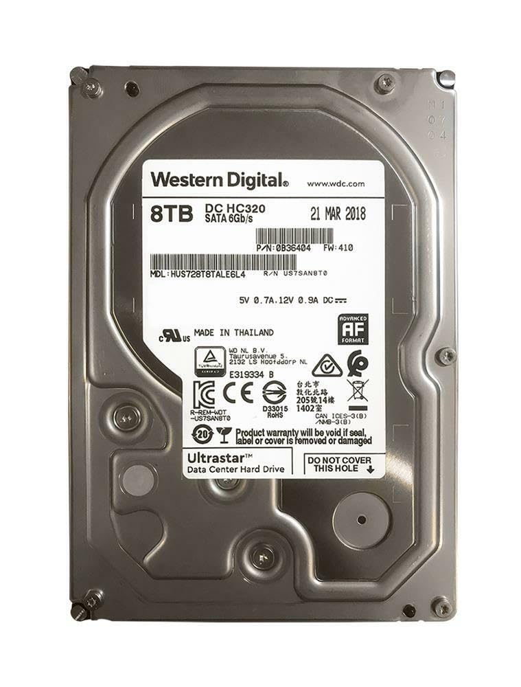 Жесткий диск/ HDD WD SATA Server 8Tb Ultrastar 7200 6Gb/s 256MB  1 year warranty