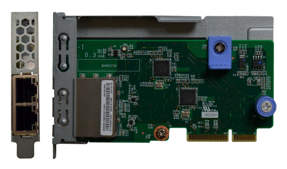 Сетевой модуль Lenovo 7ZT7A00544, 2xRJ-45, 1 Гб/с, LOM slot, Kit