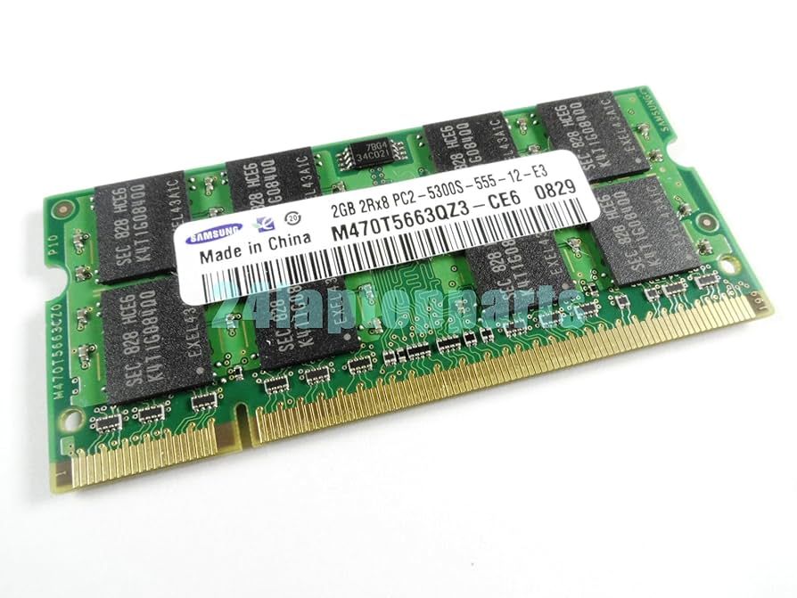 RAM SO-DIMM DDRII-667 Samsung 2048Mb 2Rx8 PC2-5300S(M470T5663QZ3-CE6)