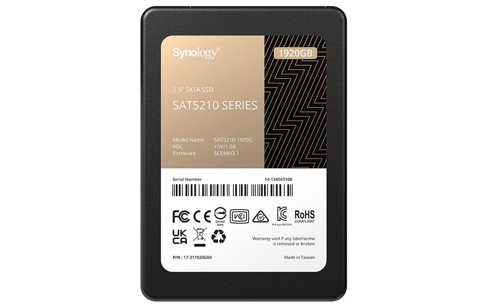 Твердотельный накопитель SSD Synology SAT5210-1920G, Твердотельный накопитель SSD Synology SAT5210-1920G, 00-00019173