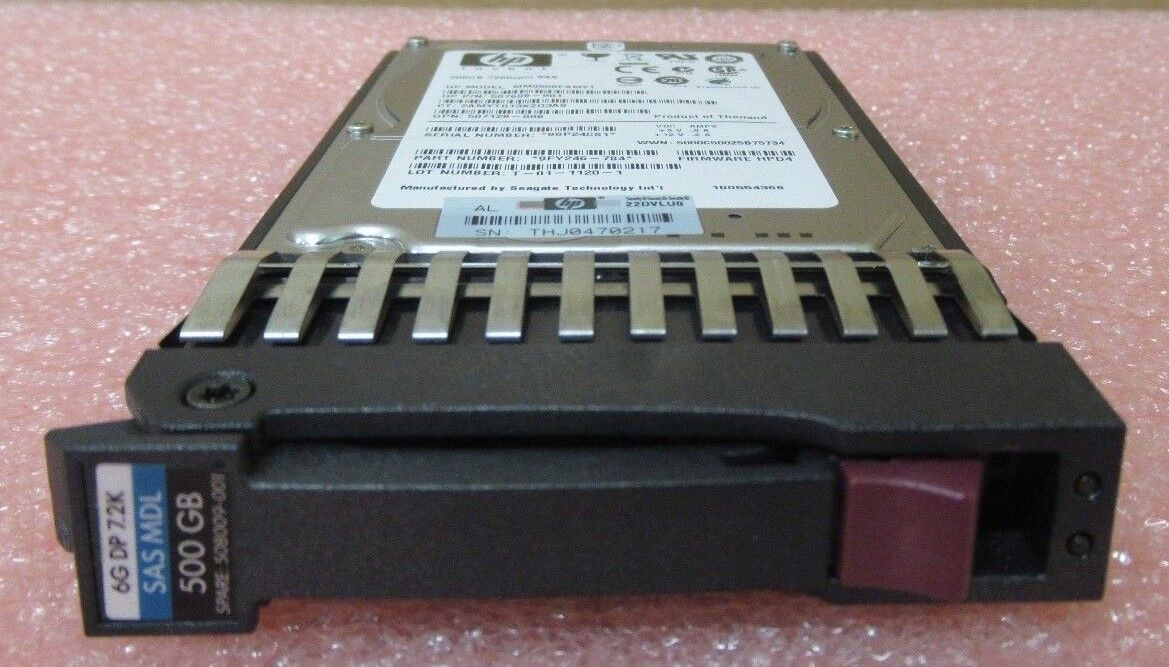  HP 500Gb 6G 7.2K 2.5" SAS Midline HDD, 508009-001, MM0500FAMYT, 507610-B21