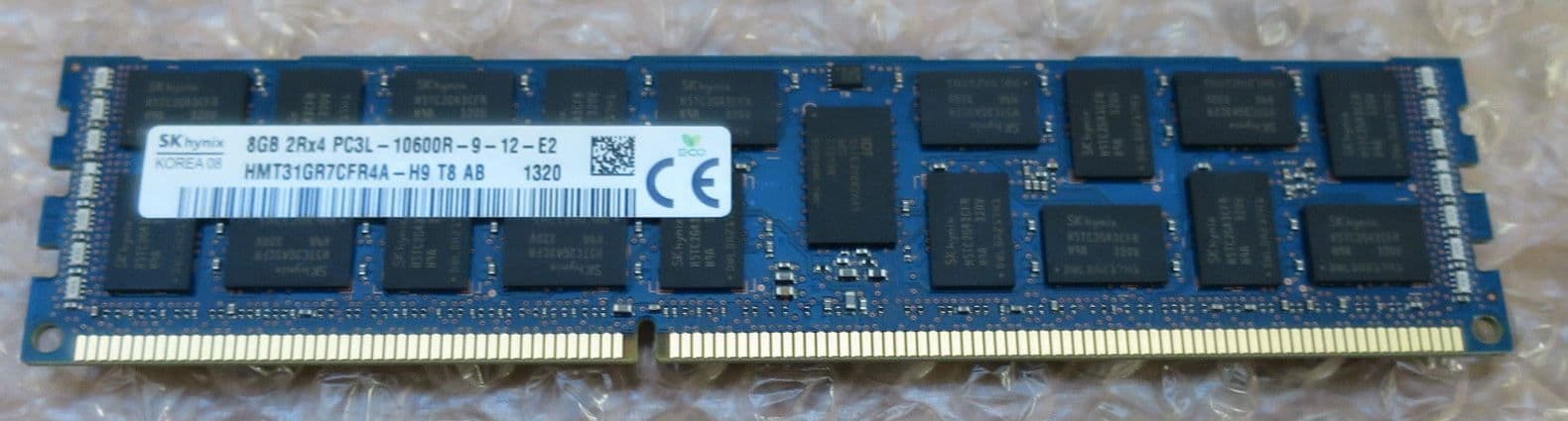 Модуль памяти DELL P9RN2 8gb (1x8gb) Pc3-10600 1333mhz Ddr3 Sdram 1.35v Dual Rank 240-pin Registered Ecc Memory Module For Poweredge An