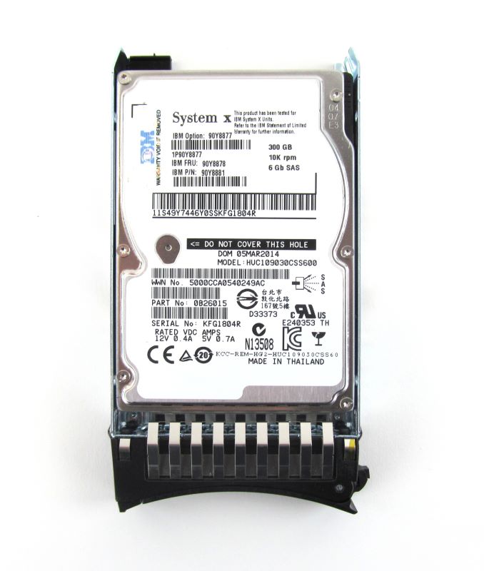 6GB SAS FRU 90Y8878 300GB  