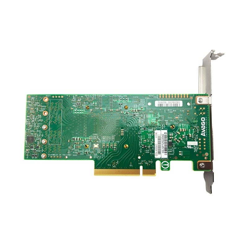 Контроллер Broadcom SAS 9400-8i SGL (05-50008-01) PCIe 3.1 x8 LP, Tri-Mode SAS/SATA/NVMe 12G HBA, 8port(2*int SFF8643), 3408