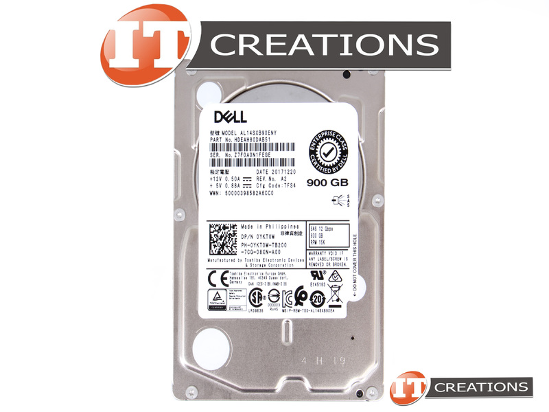 Dell AL14SXB90ENY        SAS15k 900                PowerEdge R740xd        YKT0W  PERC H740P Adapter