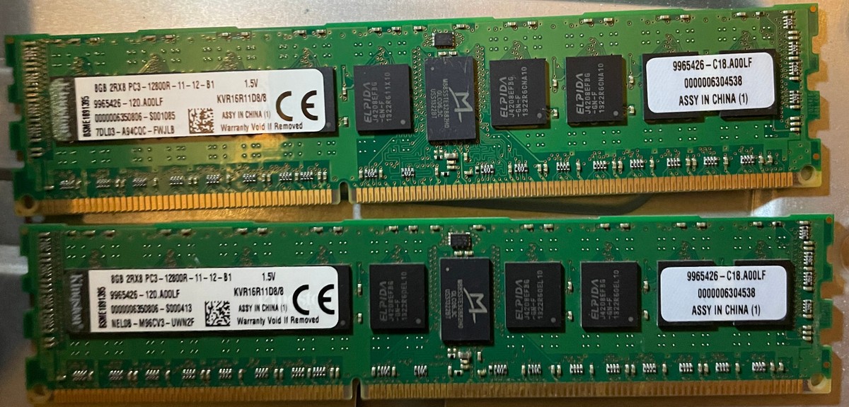 Модуль памяти Kingston ValueRAM DDR3 8GB 