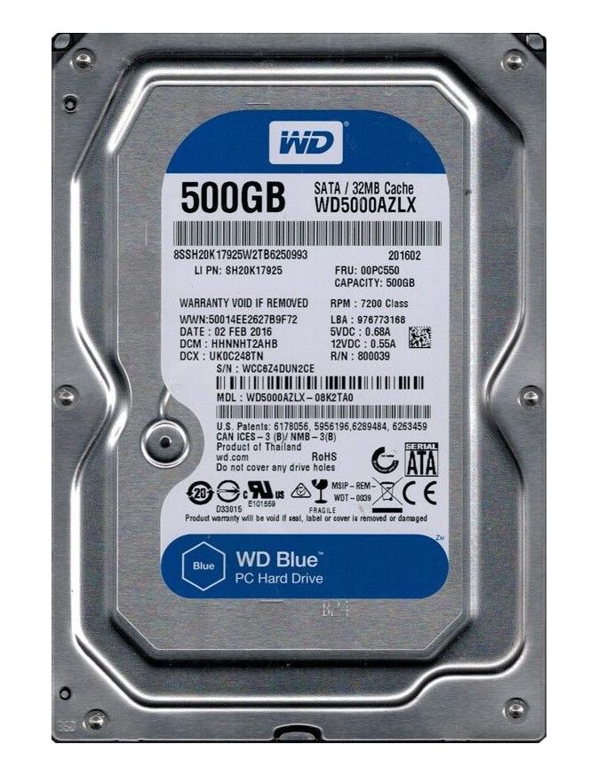 Накопитель HDD 500Gb Western Digital 