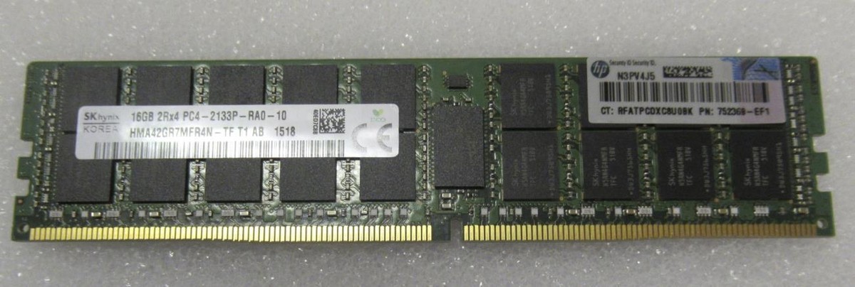 Оперативная память HP 16GB (1 x 16GB) Dual Rank x4 DDR4-2133 [752369-EF1] NEW