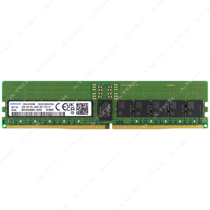 Серверная оперативная память Samsung DDR5 32GB 4800MHz PC4-38400 ECC, Reg 1Rx4 1.1V (M321R4GA0BB0-CQK)
