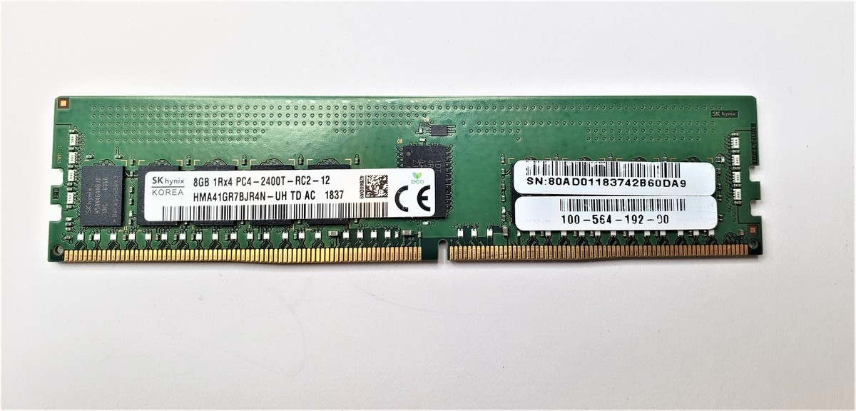 HMA41GR7BJR4N-UH Оперативная память SK Hynix 1x 8GB DDR4-2400 RDIMM PC4-19200T-R Single Rank x4 Module