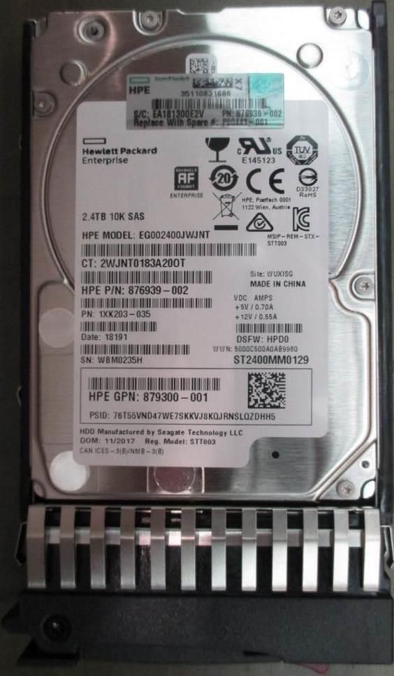 Диск жесткий (HPE MSA 2.4TB 12G SAS 10K SFF (2.5in)  512e )  