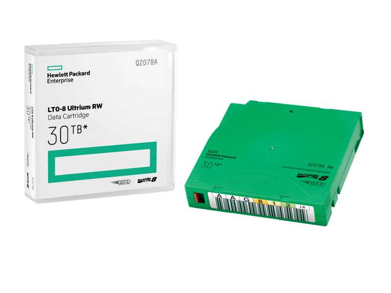 Комплект картриджей HP LTO-8 30TB RW Non Cust Lbl 20 Crtg (Q2078AN)
