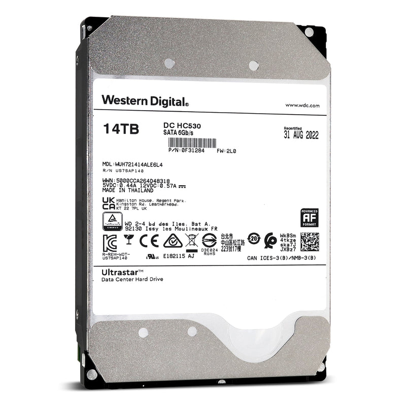 WUH721414ALE6L4 Жесткий диск Western Digital Ultrastar DC HC530 HDD 3.5" SATA 14Тb, 7200rpm, 512MB buffer, 512e (0F31284) 