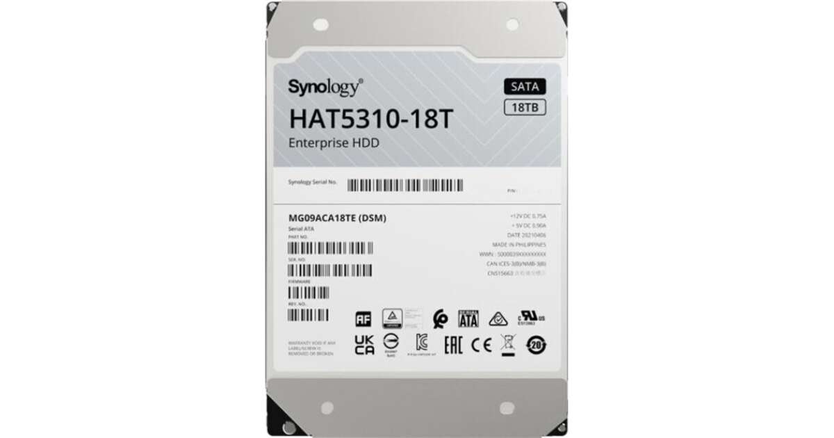 Жёсткие диски Synology HAT5310-18T