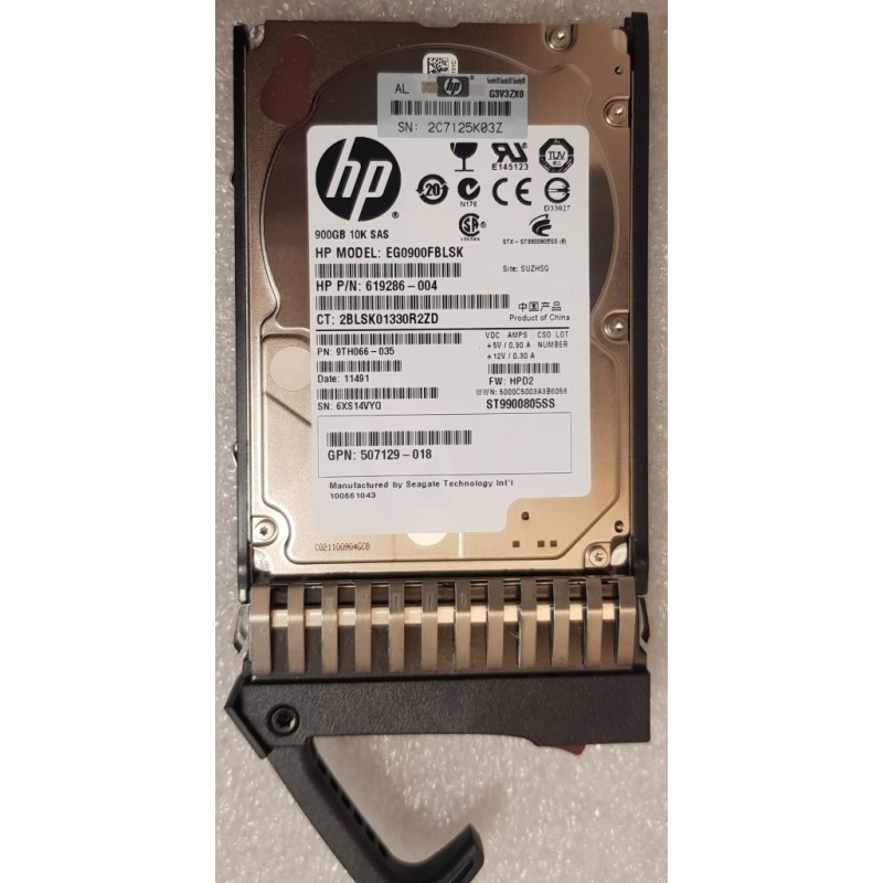 Жесткий диск HP 900-GB 6G 10K 2.5 DP SAS HDD [619286-004] NEW