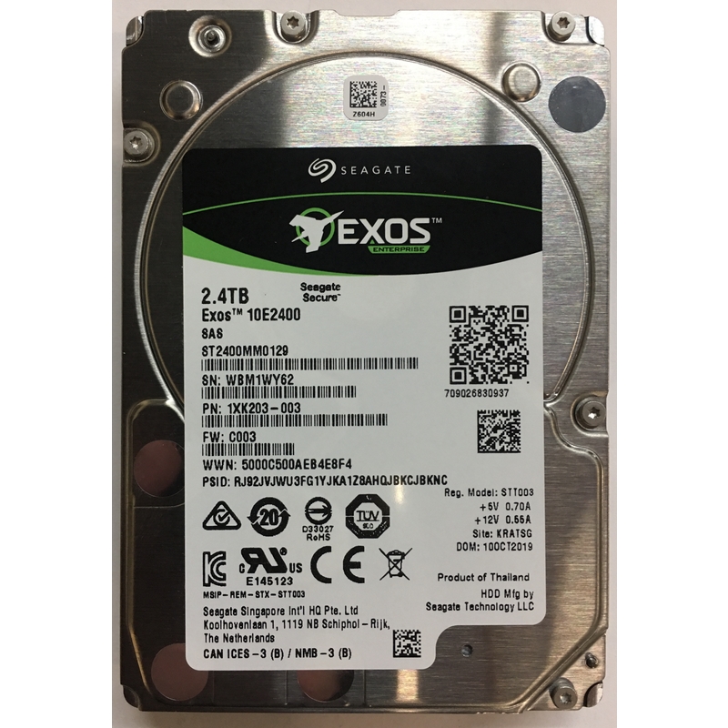 Жесткий диск 2.4TB SAS 12Gb/s Seagate ST2400MM0129 2.5" Enterprise Performance 10K eMLC 16GB 10000rp