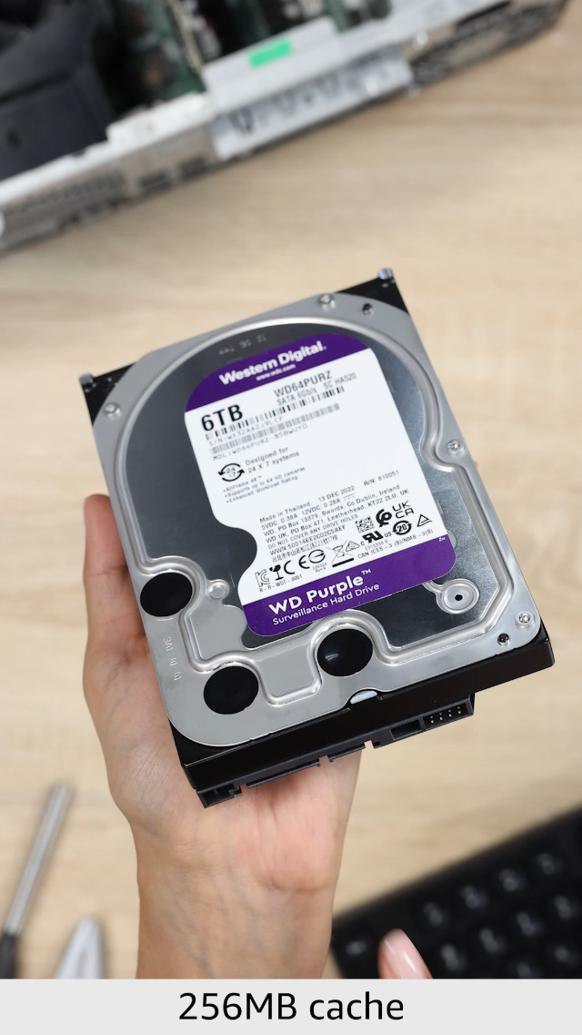 Жесткий диск SATA 6TB 6GB/S 256MB PURPLE WD64PURZ WDC