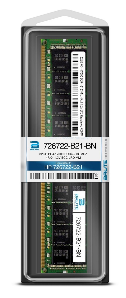 HP 32GB (1x32GB) Quad Rank x4 DDR4-2133 CAS-15-15-15 Load Reduced Memory Kit
