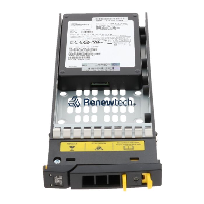 1.92TB SSD - SAS interface, 2.5-inch SFF, 3PAR drive model DDYE1920S5xnNMRI - For use with 3PAR SS700 - StoreServ 7000