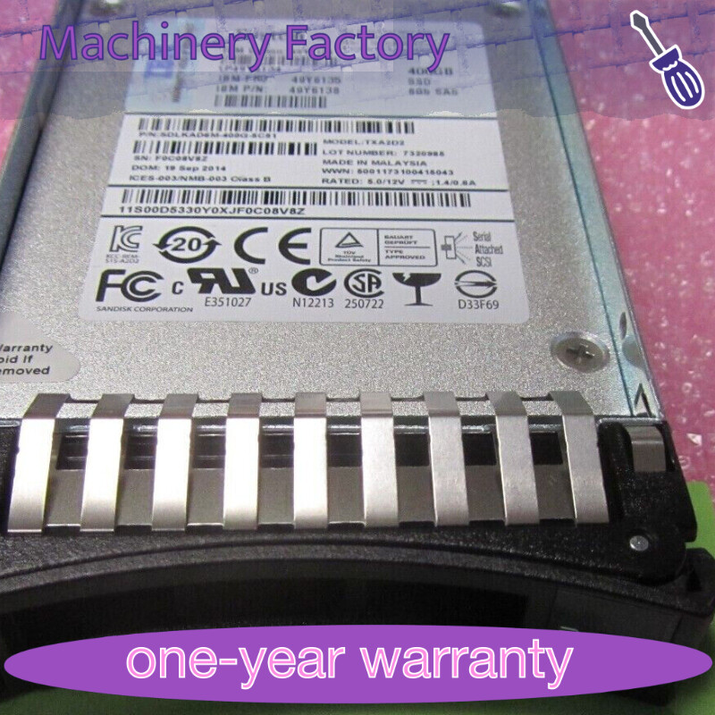 Накопитель SSD IBM 400GB Serial Attached SCSI (SAS) 2.5-inch SSD Hot-Swap MLC [49Y6134]