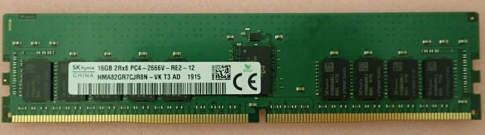 Оперативная память Hynix 1x16GB DDR4-2666 RDIMM PC4-21300V-R Dual Rank x8 Module [HMA82GR7CJR8N-VK]