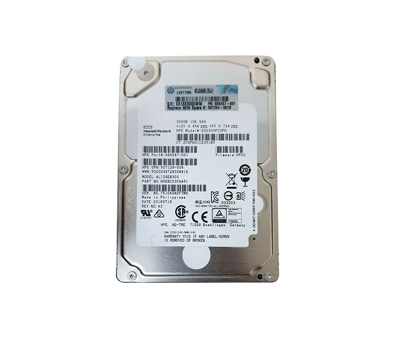 Диск жесткий 2.5 SAS 300ГБ 10000 rpm HDEBC03CAA51