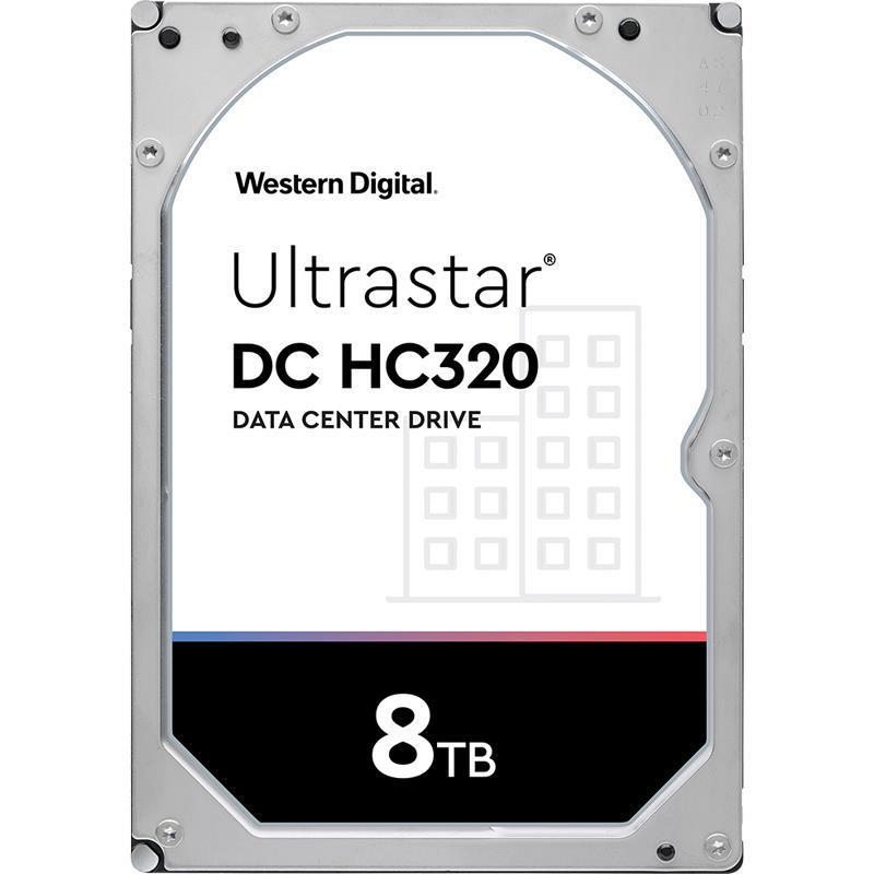 Жесткий диск Western Digital Ultrastar DC HС320 HDD 3.5" SAS 8TB, 7200 rpm, 256MB buffer, 512e, 0B36400, 0B36453, 1 year