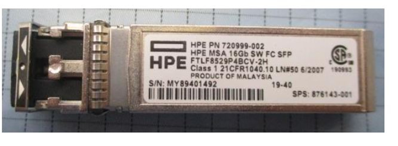 Модуль SFP+ HPE 16GB FC MSA 2040 / 2050 / 2060 (PN: 720999-002 / 720999-001 / 717874-001 / 876143-001, ), REF-A