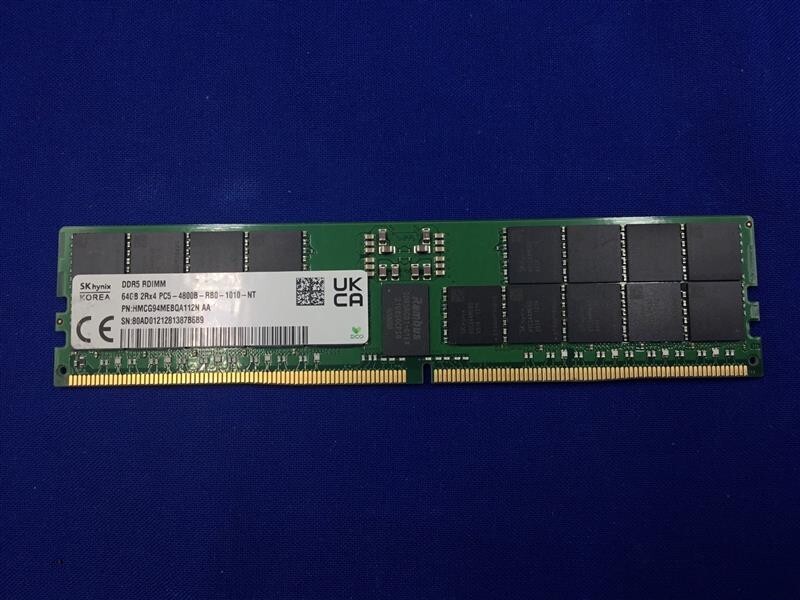 Оперативная память Hynix DDR5  64GB RDIMM 4800Mbps ECC Registered x4, 1 year, OEM