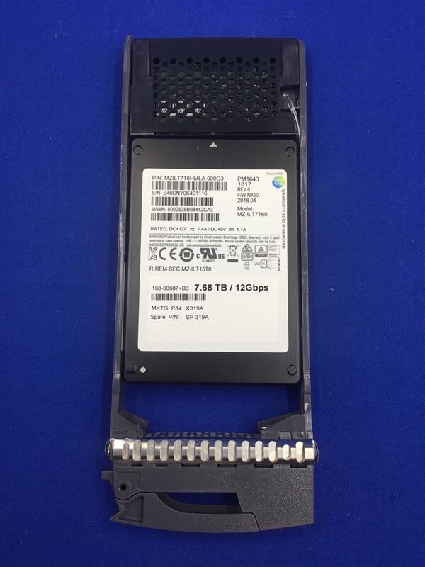 Накопитель SSD NetApp 7.6TB 12G SAS SSD 2.5 [X319A]