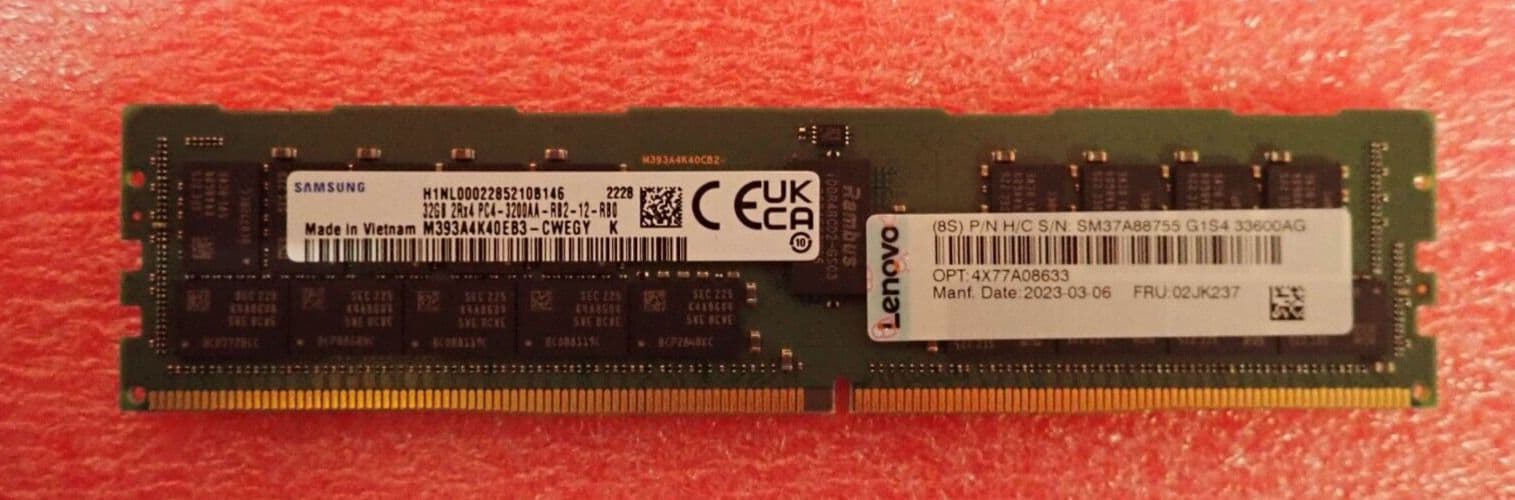Память оперативная/ Samsung DDR4 32GB  RDIMM 3200 1.2V