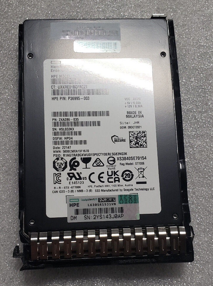 SSD накопитель 3.84Tb SAS HPE (P37066-001)