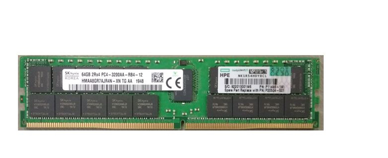 Оперативная Память DDR4-3200 HP (Hynix) 3200Mhz 64Gb 2Rx4 REG ECC Smart PC4-25600AA-R(P07650-B21)