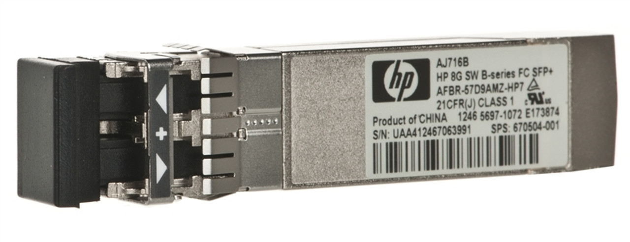 Трансивер оптический HP <AJ716B> 8Gb Short Wave B-Series SFP+ 1 Pack